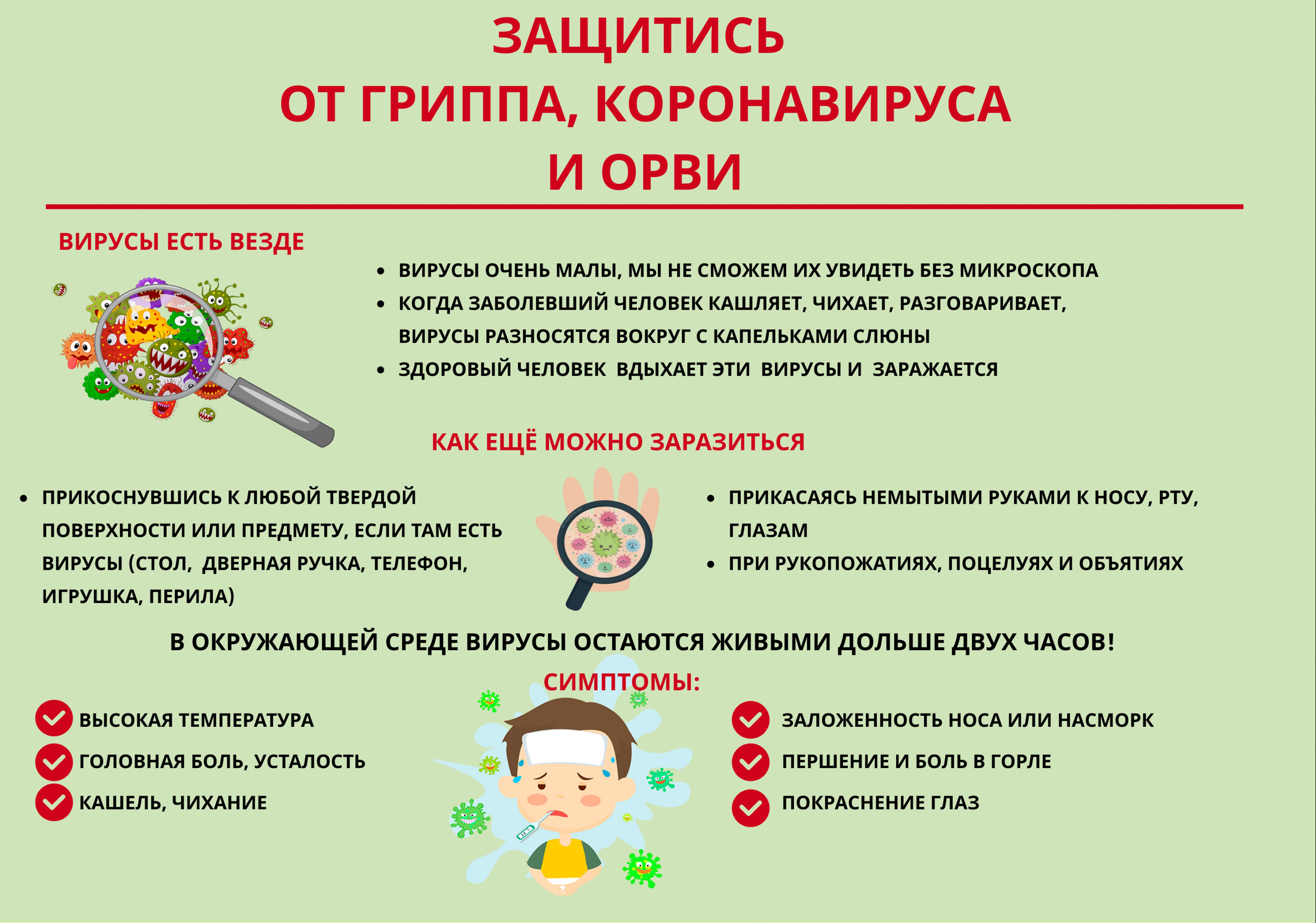 ЗАЩИТИСЬ ОТ ГРИППА, КОРОНОВИРУСА И ОРВИ.